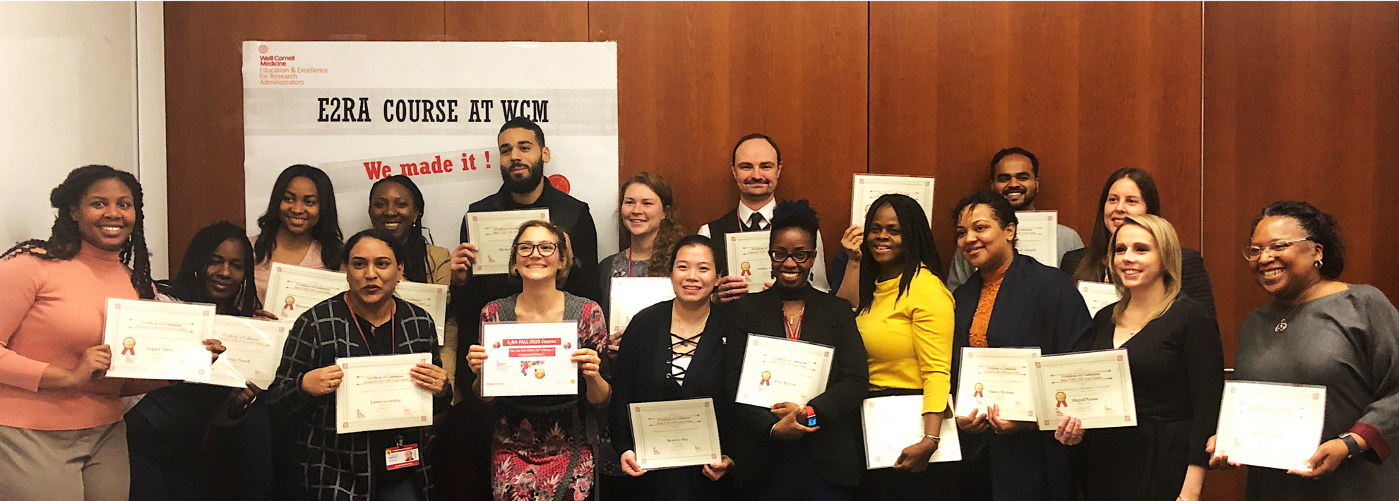 E2RA Fall 2019 Graduates